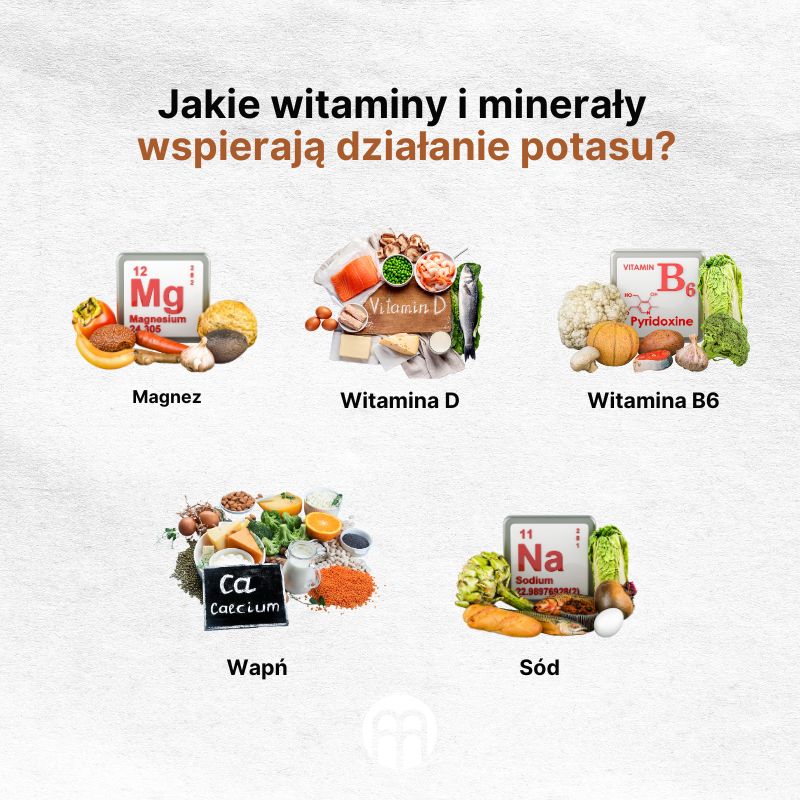 (Polština) Které vitamíny a minerály  podporují účinek draslíku